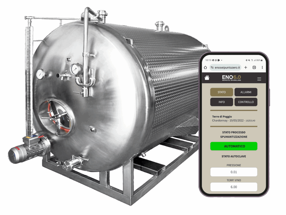 Autoclave a noleggio per spumantizzazione