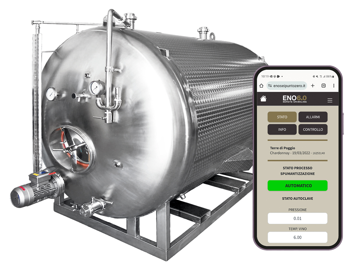 Autoclave a noleggio per spumantizzazione