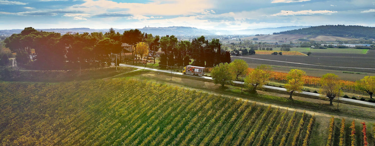Automezzi per imbottigliamento mobile vino